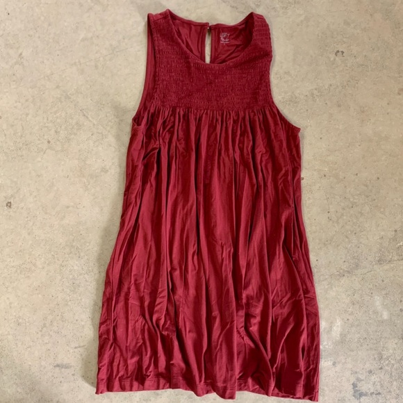 LOFT BEACH MAROON DRESS - Picture 1 of 2